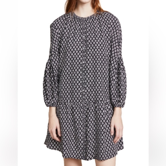 Joie Dresses & Skirts - Joie Hagi Long-Sleeve Printed Short Dress